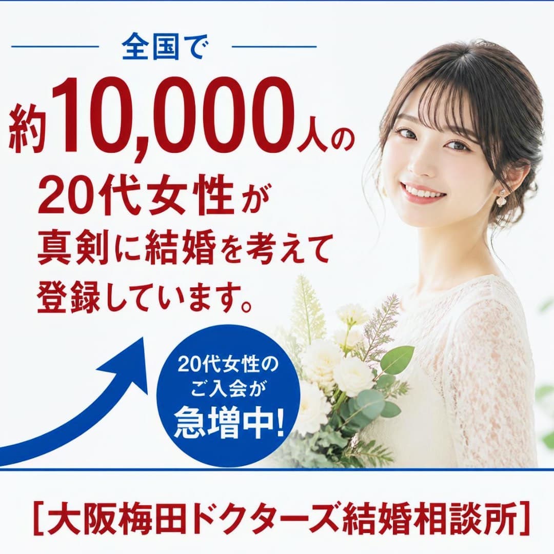 20代真剣婚活女性の登録増加イメージ